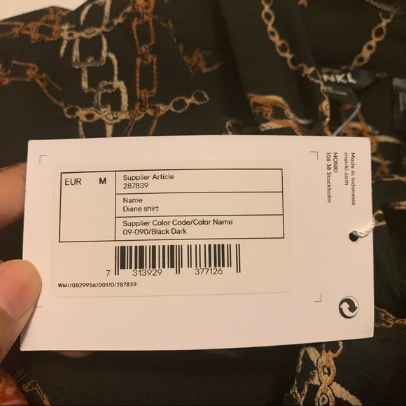 ASOS Monki oversized chain blouse - Picture 8 of 10